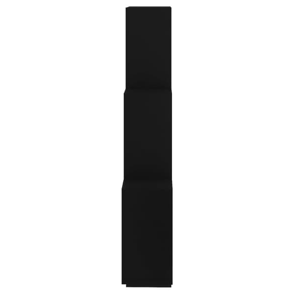 vidaXL Vägghylla kubformad svart 78x15x93 cm konstruerat trä - Vägghyllor & fönsterbrädor