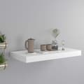 Pikkukuva 1 / 8: vidaXL Kelluva seinähylly valkoinen 50x23x3,8 cm MDF -  Seinähyllyt