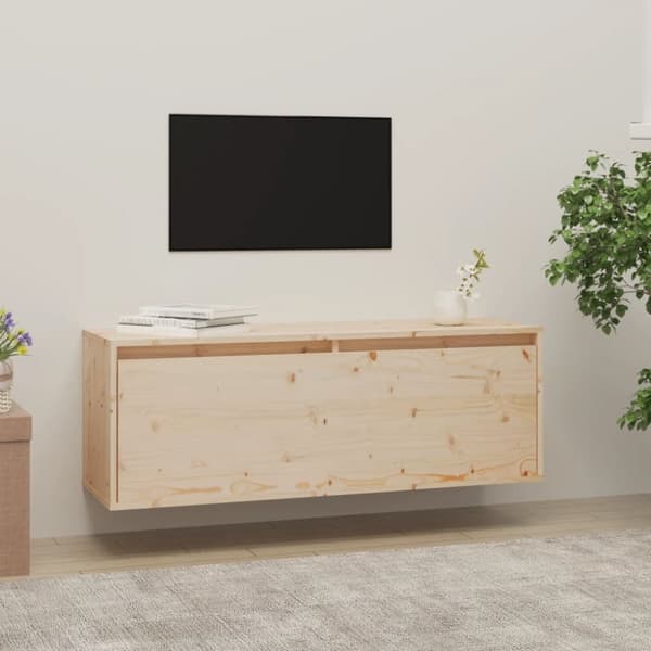vidaXL Seinäkaappi 100x30x35 cm täysi mänty - Seinähyllyt