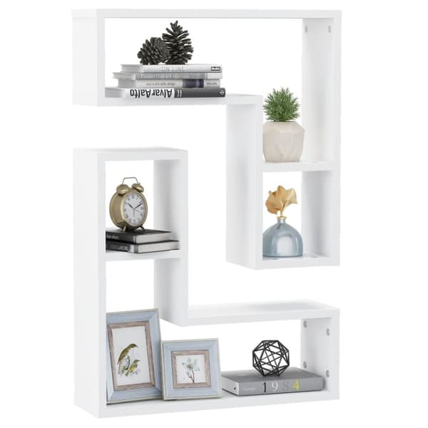 vidaXL væghylder 2 stk. 50x15x50 cm spånplade hvid - Væghylder & smalle hylder