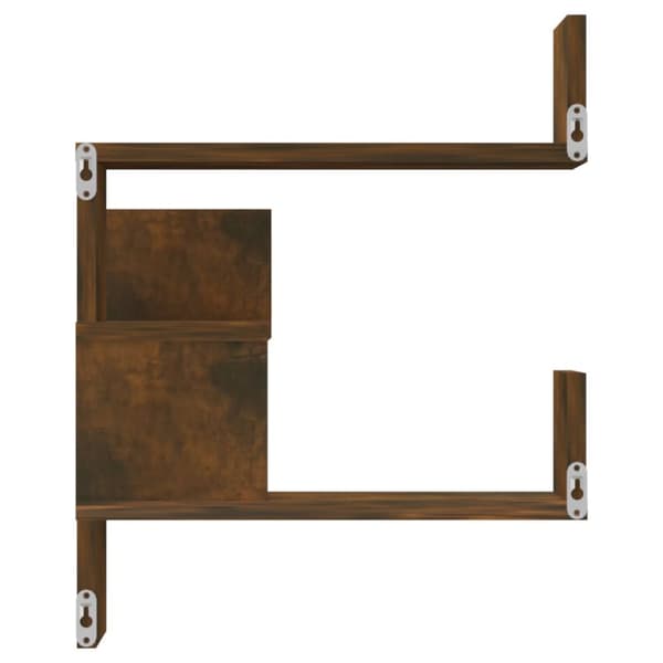 vidaXL Seinäkulmahyllyt 2 kpl savutammi 40x40x50 cm tekninen puu - Seinähyllyt