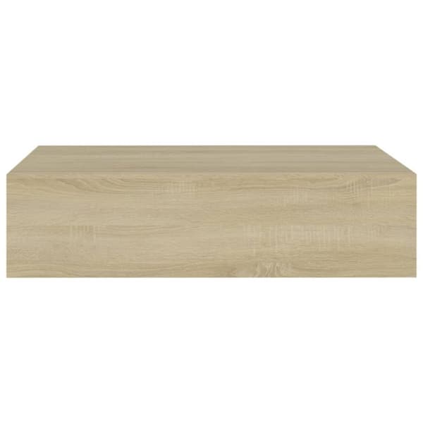 vidaXL væghylder med skuffer 2 stk. 40x23,5x10 cm MDF egetræsfarvet - Væghylder & smalle hylder