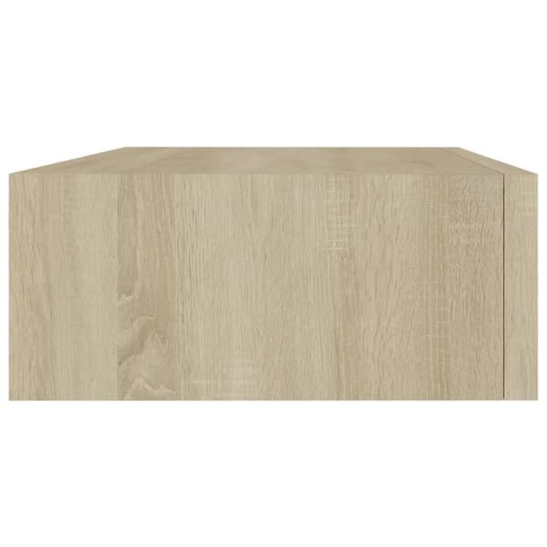 vidaXL væghylder med skuffer 2 stk. 40x23,5x10 cm MDF egetræsfarvet - Væghylder & smalle hylder