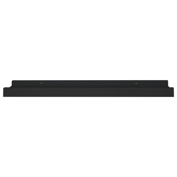 vidaXL Tauluhyllyt 2 kpl musta 40x9x3 cm MDF - Seinähyllyt
