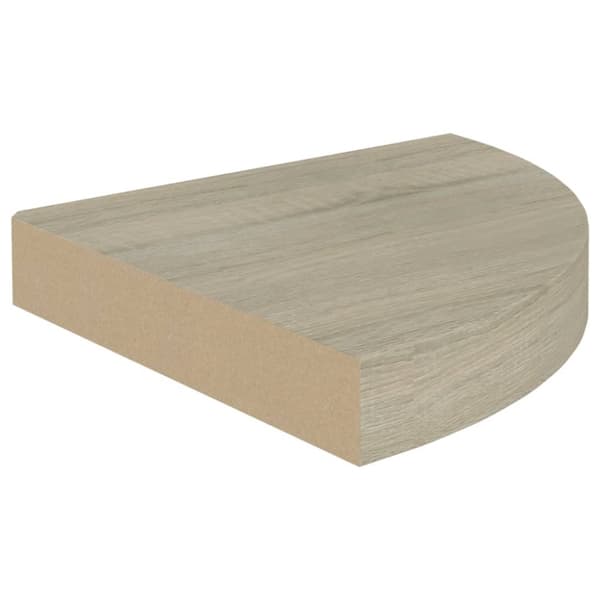 vidaXL Kelluvat kulmahyllyt 4 kpl tammi 25x25x3,8 cm MDF - Seinähyllyt