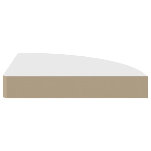 vidaXL Kelluvat kulmahyllyt 4 kpl valkoinen 25x25x3,8 cm MDF - Seinähyllyt