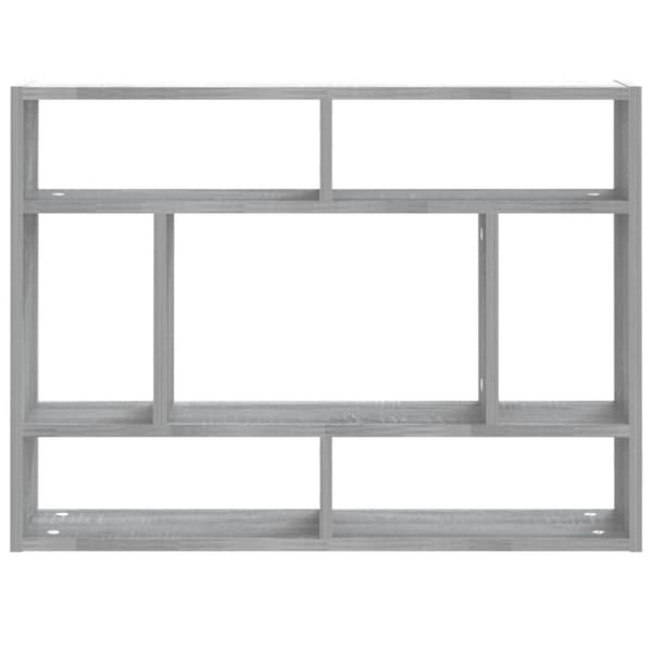 vidaXL Seinähylly harmaa Sonoma 75x16x55 cm tekninen puu -  Seinähyllyt