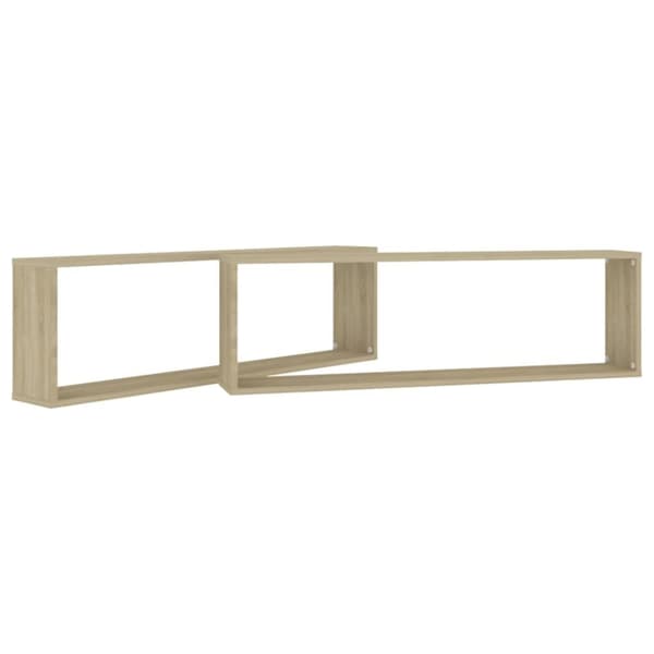vidaXL Kuutioseinähyllyt 2 kpl Sonoma-tammi 100x15x30 cm lastulevy -  Seinähyllyt