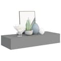 Pikkukuva 4 / 11: vidaXL Laatikkohyllyt seinälle 2 kpl harmaa 60x23,5x10 cm MDF -  Seinähyllyt