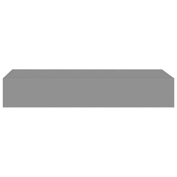 vidaXL Laatikkohyllyt seinälle 2 kpl harmaa 60x23,5x10 cm MDF - Seinähyllyt