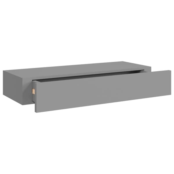 vidaXL Laatikkohyllyt seinälle 2 kpl harmaa 60x23,5x10 cm MDF - Seinähyllyt