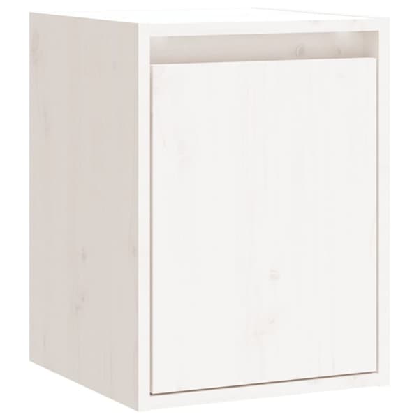 vidaXL Väggskåp 2 st vit 30x30x40 cm massiv furu -  Vägghyllor & fönsterbrädor