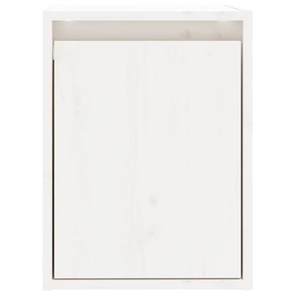 vidaXL Väggskåp 2 st vit 30x30x40 cm massiv furu -  Vägghyllor & fönsterbrädor