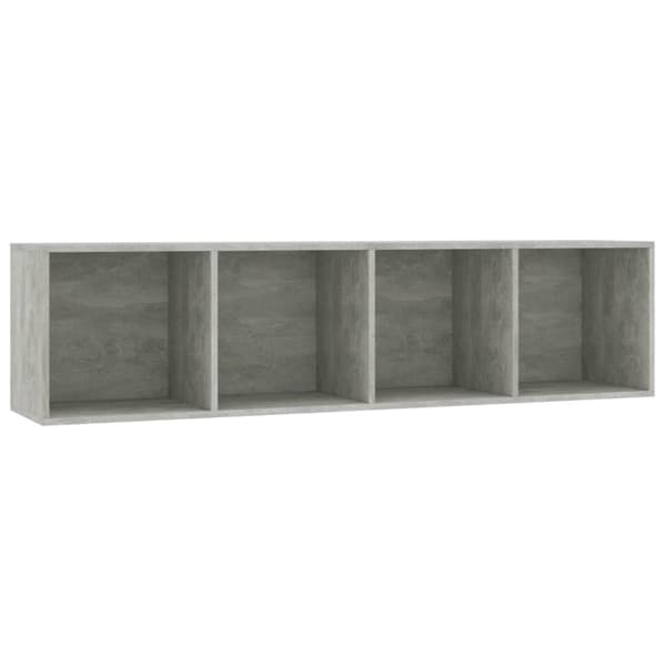 vidaXL bogskab/tv-skab 143 x 30 x 36 cm betongrå - Væghylder & smalle hylder