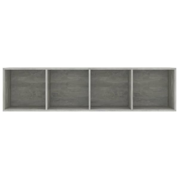 vidaXL bogskab/tv-skab 143 x 30 x 36 cm betongrå - Væghylder & smalle hylder
