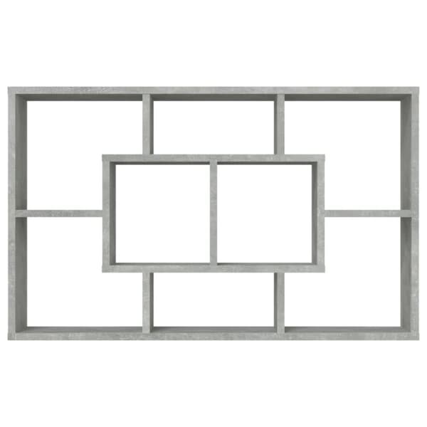 vidaXL Seinähylly betoninharmaa 85x16x52,5 cm tekninen puu -  Seinähyllyt