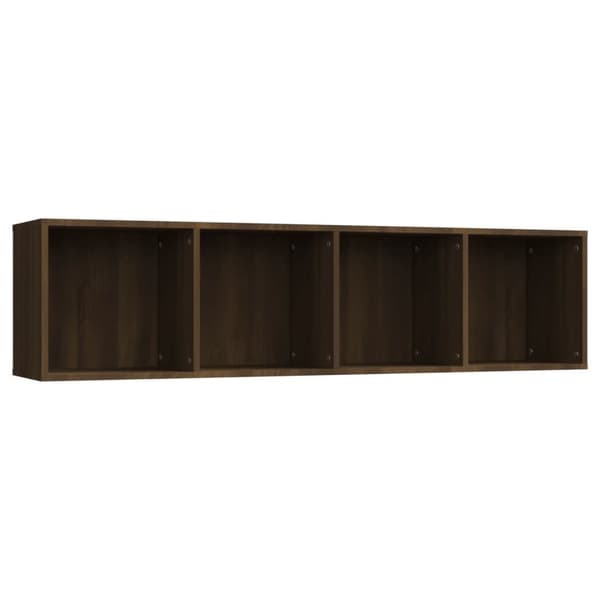 vidaXL Kirjahylly / TV-taso ruskea tammi 143x30x36 cm tekninen puu - Seinähyllyt