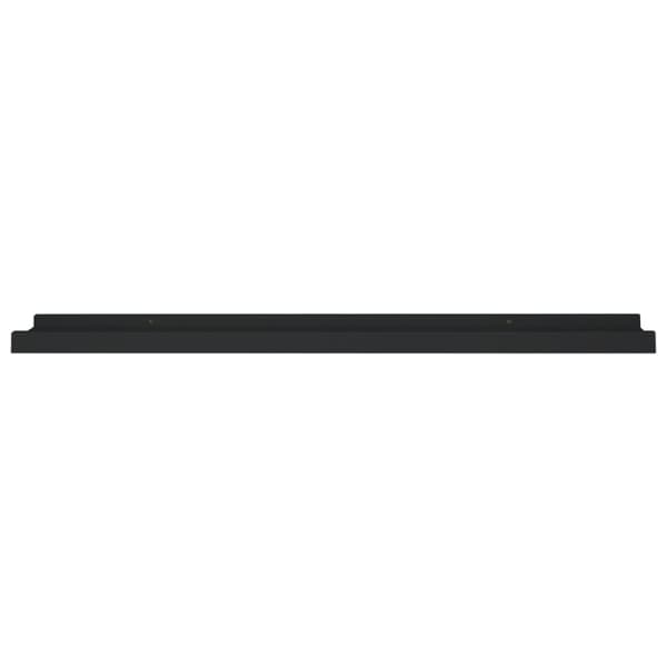 vidaXL gallerihylder 2 stk. 80x9x3 cm MDF sort -  Væghylder & smalle hylder