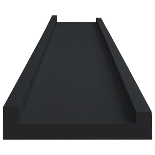 vidaXL gallerihylder 2 stk. 80x9x3 cm MDF sort -  Væghylder & smalle hylder