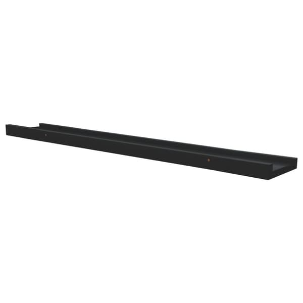 vidaXL gallerihylder 2 stk. 80x9x3 cm MDF sort -  Væghylder & smalle hylder