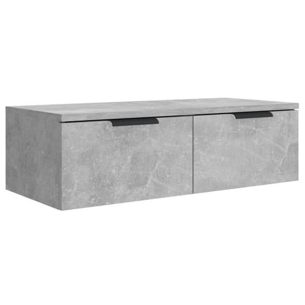 vidaXL Seinäkaappi betoninharmaa 68x30x20 cm tekninen puu -  Seinähyllyt