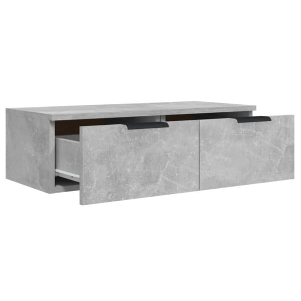 vidaXL Seinäkaappi betoninharmaa 68x30x20 cm tekninen puu -  Seinähyllyt