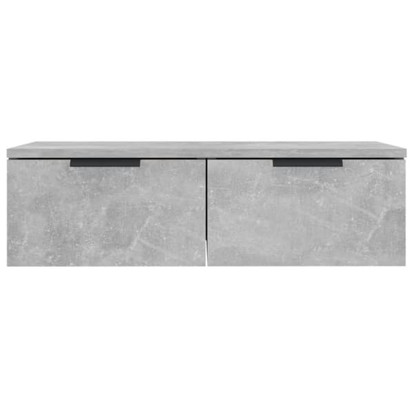 vidaXL Seinäkaappi betoninharmaa 68x30x20 cm tekninen puu -  Seinähyllyt