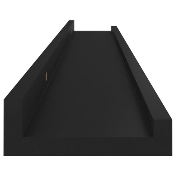 vidaXL væghylder 4 stk. 80x9x3 cm sort - Væghylder & smalle hylder