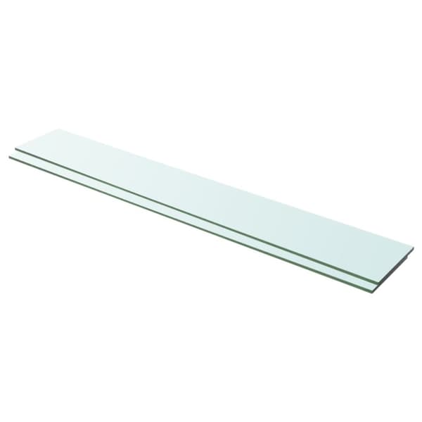 vidaXL hylder 2 stk. glaspanel 100 x 15 cm klar - Væghylder & smalle hylder