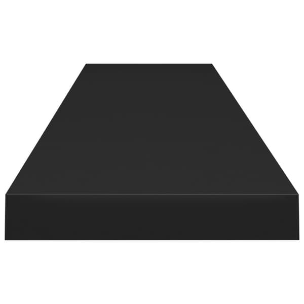 vidaXL væghylde 120x23,5x3,8 cm MDF sort -  Væghylder & smalle hylder