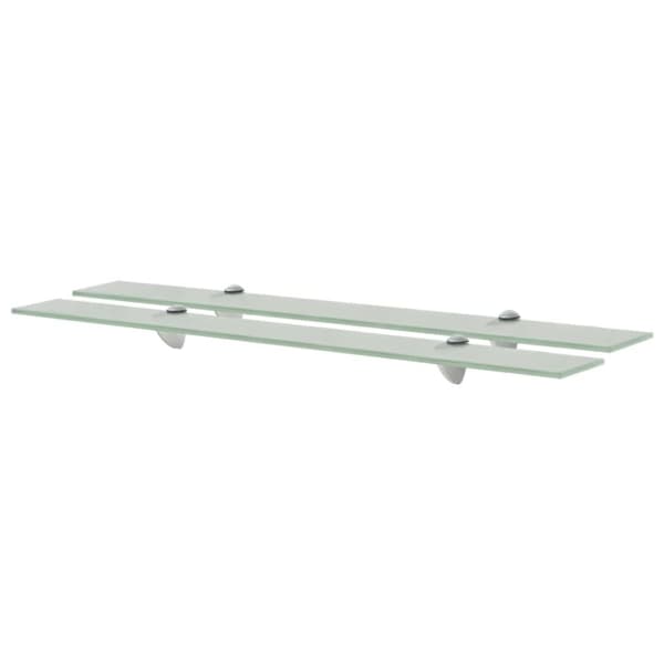 vidaXL Kelluvat hyllyt 2 kpl lasi 80x10 cm 8 mm - Seinähyllyt