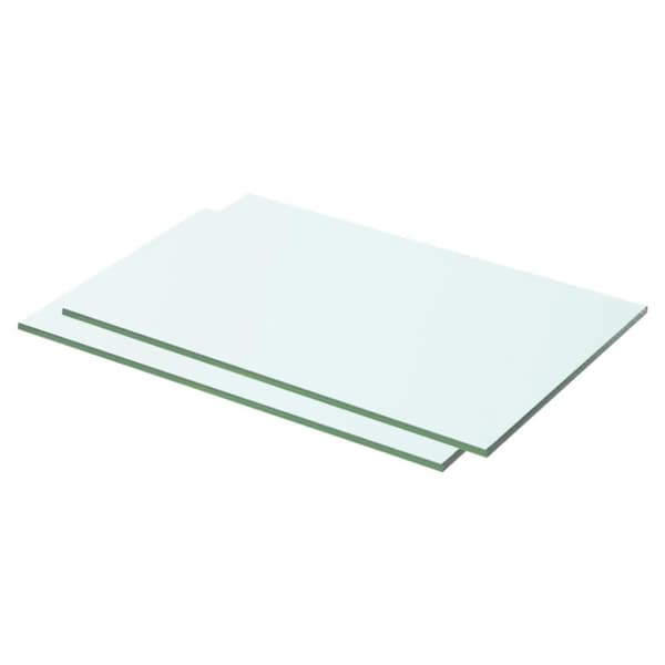 vidaXL hylder 2 stk. glaspanel 50 x 25 cm klar - Væghylder & smalle hylder