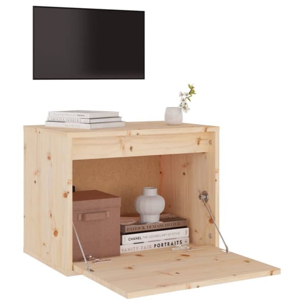 vidaXL Seinäkaappi 45x30x35 cm täysi mänty - Seinähyllyt