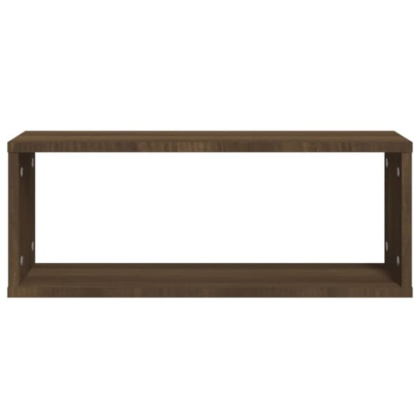 vidaXL Seinäkuutiohyllyt 6 kpl ruskea tammi 60x15x23 cm tekninen puu - Seinähyllyt