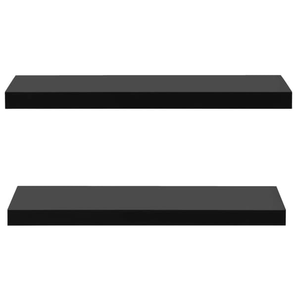 vidaXL Kelluvat seinähyllyt 2 kpl musta 80x20x3,8 cm - Seinähyllyt