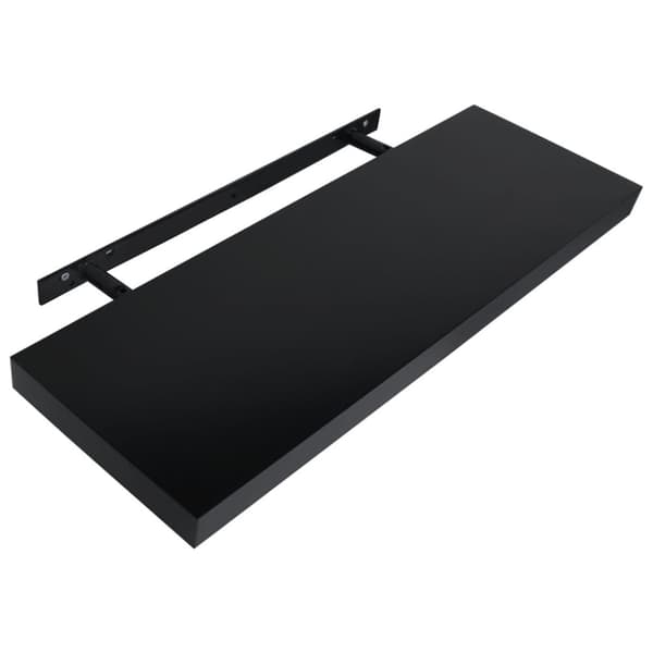vidaXL Kelluvat seinähyllyt 2 kpl musta 80x20x3,8 cm - Seinähyllyt