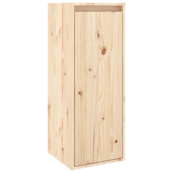 vidaXL vægskabe 2 stk. 30x30x80 cm massivt fyrretræ -  Væghylder & smalle hylder
