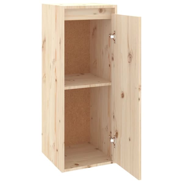 vidaXL vægskabe 2 stk. 30x30x80 cm massivt fyrretræ -  Væghylder & smalle hylder