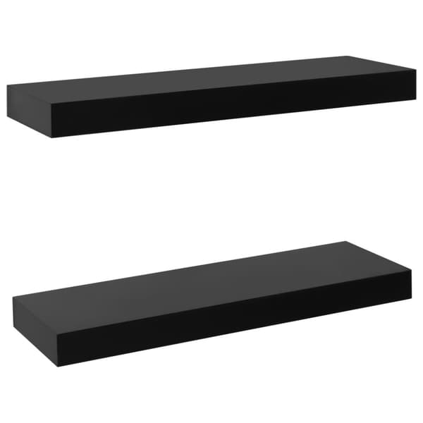 vidaXL væghylder 2 stk. 40x20x3,8 cm sort -  Væghylder & smalle hylder