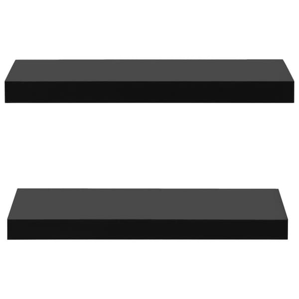 vidaXL væghylder 2 stk. 40x20x3,8 cm sort -  Væghylder & smalle hylder