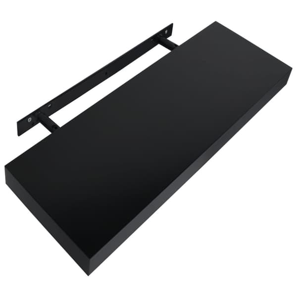vidaXL væghylder 2 stk. 40x20x3,8 cm sort -  Væghylder & smalle hylder