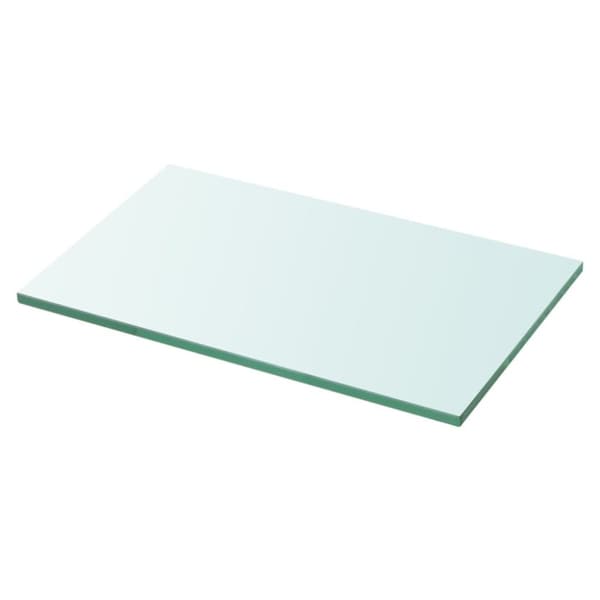 vidaXL hylde glaspanel gennemsigtig 30x15 cm - Væghylder & smalle hylder