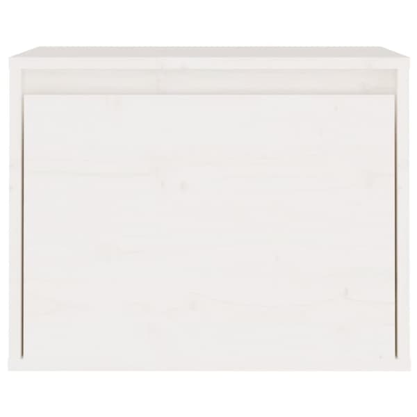 vidaXL Väggskåp 45x30x35 cm massiv furu vit -  Vägghyllor & fönsterbrädor