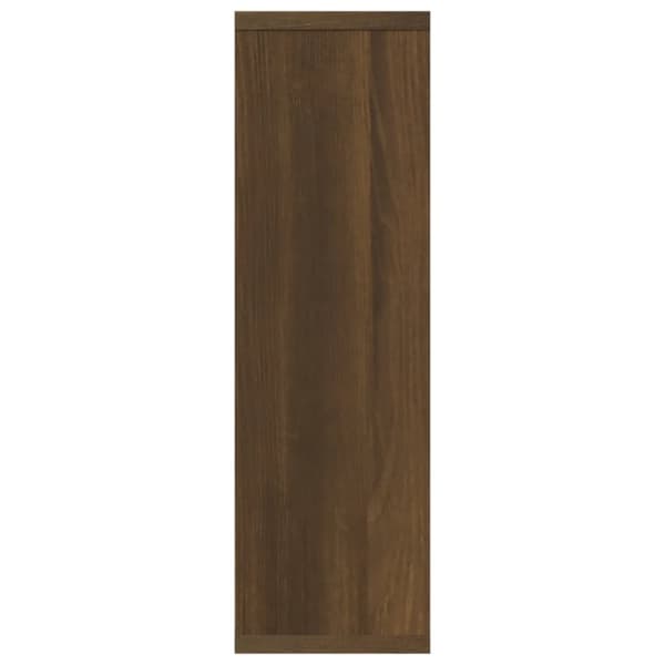 vidaXL væghylde 85x16x52,5 cm konstrueret træ brun egetræsfarve -  Væghylder & smalle hylder