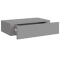 Pikkukuva 7 / 10: vidaXL Seinälaatikkohylly harmaa 40x23,5x10 cm MDF -  Seinähyllyt