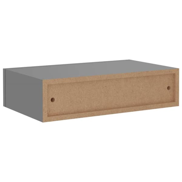 vidaXL Seinälaatikkohylly harmaa 40x23,5x10 cm MDF - Seinähyllyt