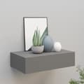 Pikkukuva 1 / 10: vidaXL Seinälaatikkohylly harmaa 40x23,5x10 cm MDF -  Seinähyllyt