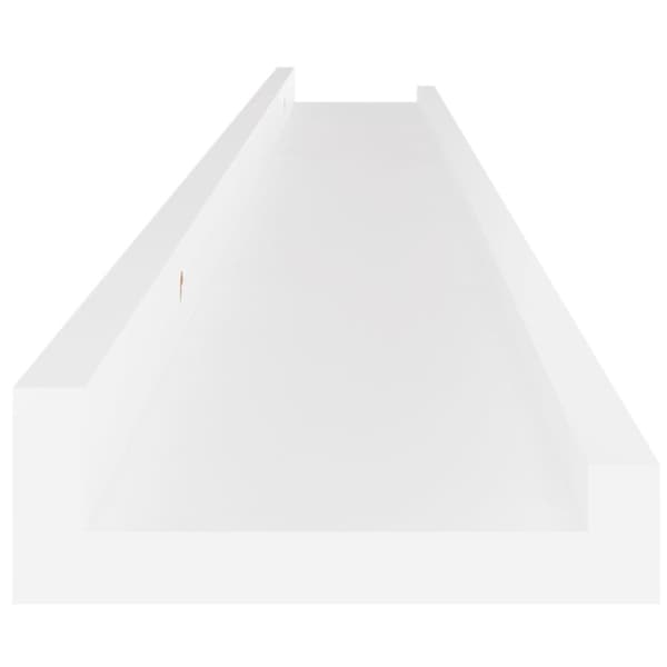 vidaXL væghylder 2 stk. 100x9x3 cm hvid -  Væghylder & smalle hylder