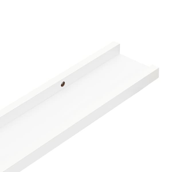 vidaXL væghylder 2 stk. 100x9x3 cm hvid -  Væghylder & smalle hylder