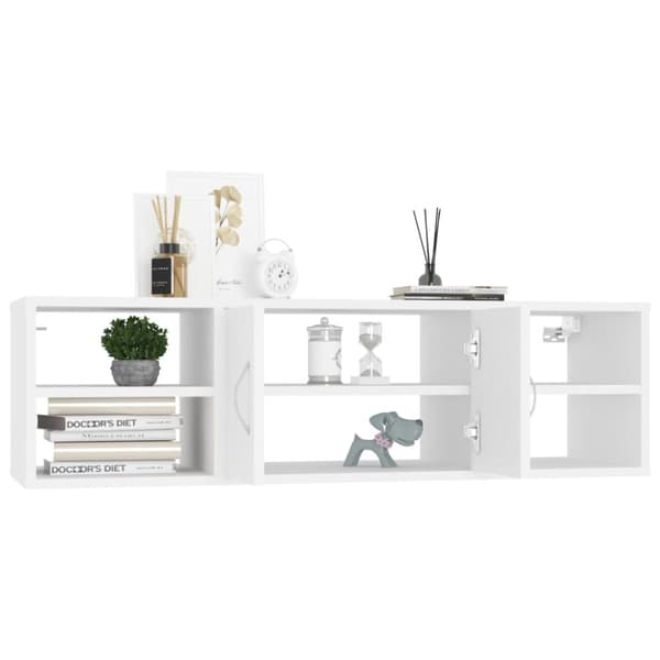 vidaXL Seinähylly valkoinen 102x30x29 cm tekninen puu -  Seinähyllyt